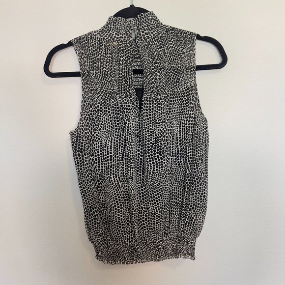 Ramy Brook Sleeveless Blouse Size Small Color White Black - Picture 6 of 7